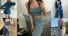 External Link: รวม 25 ไอเดียแมทช์ลุค Double Denim เทรนด์วัยรุ่นยีนส์มาแรงในปี 2023/2566 | บทความของ chollychon | SistaCafe ครบเครื่องเรื่องบิวตี้