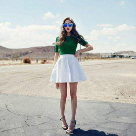 รูปภาพหน้าปกบทความ: ღ รวมไอเดียแฟชั่น "กระโปรงบาน (Flare Skirt)" สไตล์ ulzzang ღ