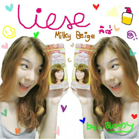 รูปภาพหน้าปกบทความ:รีวิว : ทำสีผมให้สดใส กับโฟมเปลี่ยนสีผม Liese สี Milky Beige!!!