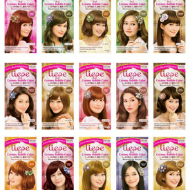 รูปภาพหน้าปกบทความ:รีวิว โฟมเปลี่ยนสีผม Liese Bubble Hair Color ทั้งหมด 15 สี !!!