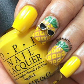 รูปภาพหน้าปกบทความ:Pineapple Nail ลายเล็บสับปะรดสุดจี๊ด สดใสรับซัมเมอร์