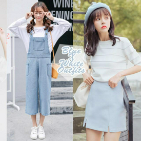 รูปภาพหน้าปกบทความ:10 ไอเดียแต่งตัวให้ดูสวยใสด้วย 'Blue & White Outfits' เรียบง่ายแต่หวานเวอร์!