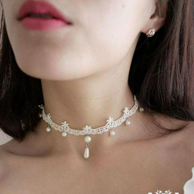 รูปภาพหน้าปกบทความ:หวานแบ๊ว White lace choker สร้อยโช้คเกอร์ลูกไม้สุดหวาน น่ารักอย่างนี้ต้องลองใส่