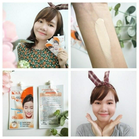 รูปภาพหน้าปกบทความ:รีวิว : กันแดดซอง KA UV protection baby face spf 42 pa+++ หน้าไม่โบ๊ะ ผิวขาวใส ไม่กลัวแดด!!!