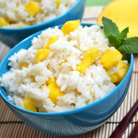 รูปภาพหน้าปกบทความ:Mango Coconut Jasmine Rice ข้าวสวยมะม่วงผสมมะพร้าว เมนูขนมไทยฉบับแปลกใหม่ 