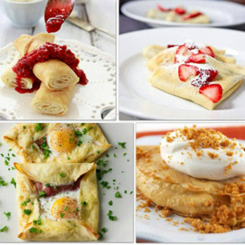 รูปภาพหน้าปกบทความ:รวมไอเดียเมนูคาวหวาน สำหรับการทาน "เครป(Crepes)" ให้สนุกและอร่อยยิ่งขึ้น