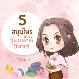 รูปภาพหน้าปกบทความ:5 สมุนไพร 'กู้ผิวคล้ำให้ปังเว่อร์'