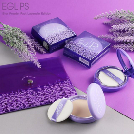 รูปภาพหน้าปกบทความ:สีม่วงสดใส กลิ่นหอมลาเวนเดอร์ แป้งเบลอรูขุมขน 'Eglips Blur Powder Pact Lavender Edition'