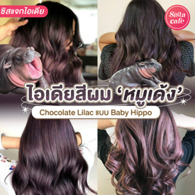 รูปภาพหน้าปกบทความ:Chocolate Lilac ผมสีน้ำตาลประกายม่วงแบบน้องหมูเด้ง เซเลบที่เฟมัสสุดนาทีนี้!