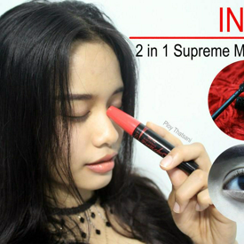 รูปภาพหน้าปกบทความ:[Review] มาสคาร่าขนตางอน ยาว เด้ง ถูกและดี IN2IT 2 in 1 Supreme Mascara