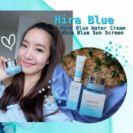 รูปภาพหน้าปกบทความ:รีวิวสกินแคร์เติมความชุ่มชื้น Hira Blue Water Cream และ Hira Blue Sun Screen SPF 50 PA+++