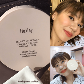 รูปภาพหน้าปกบทความ:[Review] Huxley Secret of Sahara Cover Cushion คุชชั่นคุมมันงานผิว คนหน้ามันรอดไม่รอด