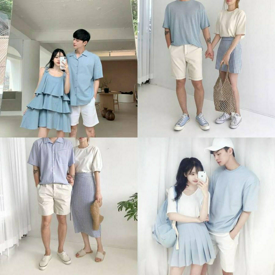 รูปภาพหน้าปกบทความ:รวม 25 ไอเดียแมทช์แฟชั่น Couple Look ใน " โทนสีฟ้าสบายตา " แต่งชิลล์ๆ ต้านซัมเมอร์ 💙