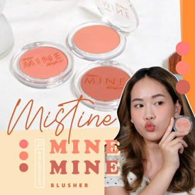 รูปภาพหน้าปกบทความ:DUPE 😍 บลัชออนถูกและดี สีคล้ายเคาน์เตอร์แบรนด์ Mistine Mine Love Blusher