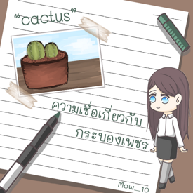 รูปภาพหน้าปกบทความ:ความเชื่อเกี่ยวกับกระบองเพชร "Cactus"