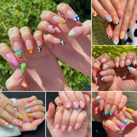 รูปภาพหน้าปกบทความ:น่ารักพอกรุบกริบ! แจก 50 ไอเดียเล็บ French Manicure แต่งแต้มสีสันให้ปลายเล็บสดใส สวยสะดุดตา 💅