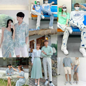 รูปภาพหน้าปกบทความ:ชุดคู่แฟน Couple Look โทนสี Cool Tone แต่งตัวสไตล์ชิค ๆ คูล ๆ เข้ากับหน้าฝน