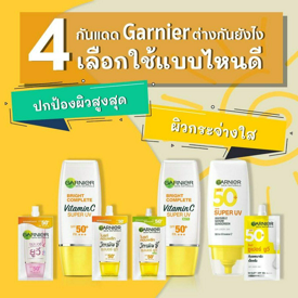 รูปภาพหน้าปกบทความ:เปรียบเทียบความแตกต่างของ 4 กันแดด Garnier เลือกแบบไหนดี ?