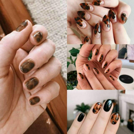 รูปภาพหน้าปกบทความ:รวม 50 ไอเดียทำเล็บลาย "Tortoiseshell Nails" เรียบหรูดูแปลกใหม่ เข้ากับสไตล์สายวินเทจ