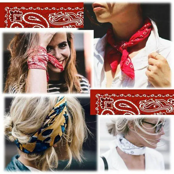 รูปภาพหน้าปกบทความ:20 ไอเดียการใส่ Bandana ผ้าพันคอสุดฮิตยุค 90's