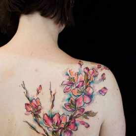 รูปภาพหน้าปกบทความ:29 รอยสักลายซากุระ "Cherry Blossom Tattoo" สวยๆ