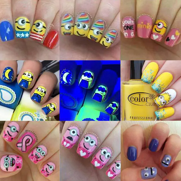 รูปภาพหน้าปกบทความ:22 ลายเพ้นท์เล็บ "Minions ตัวเหลือง" สุดแสบ!!!