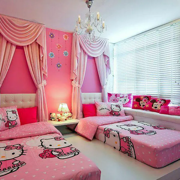 รูปภาพหน้าปกบทความ:18 ไอเดียแต่งห้องนอนสุดแบ๊วสไตล์ Hello Kitty!
