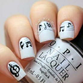 รูปภาพหน้าปกบทความ:ไอเดีย มาเพ้นท์เล็บตัวโน้ต เสียงเพลงและดนตรี "Music" กันเถอะ!