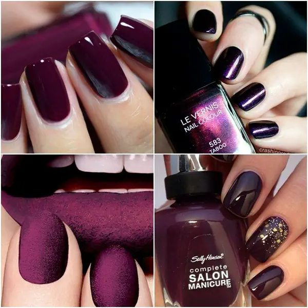 รูปภาพหน้าปกบทความ:สวย หรู ด้วย การเพ้นท์เล็บสีม่วงเข้ม "Plum Nails" ลึกลับ น่าค้นหา