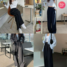 รูปภาพหน้าปกบทความ:20 ลุคการแต่งตัวด้วย 'กางเกงขายาวตัวหลวมๆ สีดำ' สวยชิคติดลม ใส่เมื่อไหร่ก็มีสไตล์!