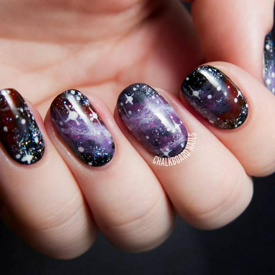 รูปภาพหน้าปกบทความ:รวมเล็บลายอวกาศ (Galaxy Nails) สู่ความเวิ้งว้าง อันไกลโพ้น!