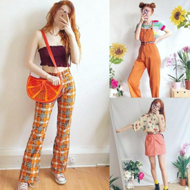 รูปภาพหน้าปกบทความ:Vintage colorful look สร้างสีสันสุดคัลเลอร์ฟูลให้การแต่งตัวในลุควินเทจ จาก IG : mathilda.mai