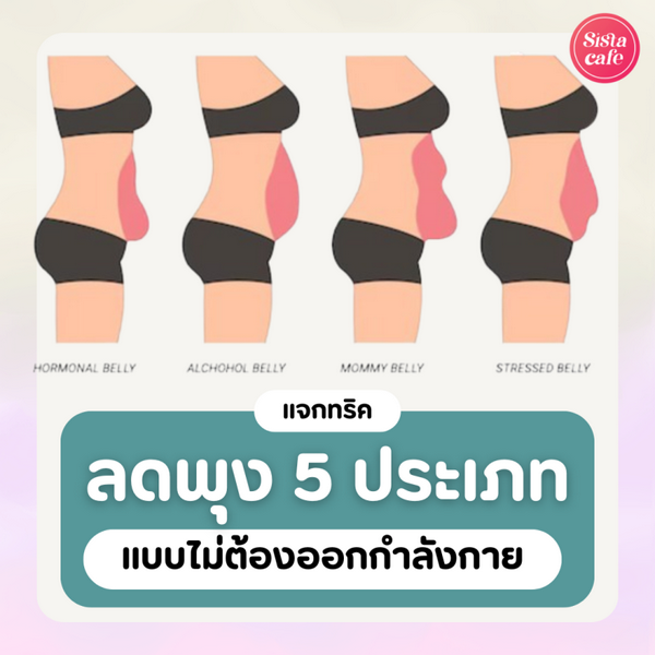 รูปภาพหน้าปกบทความ:พุงมีกี่แบบ ? ทริคลดพุง 5 ประเภทง่ายๆ ฉบับคนไม่ชอบออกกำลังกาย !