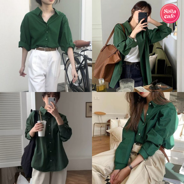 รูปภาพหน้าปกบทความ:ส่องไอเดียแมทช์ 'เสื้อผ้าสีเขียว' แต่งลุคหน้าหนาวแบบคูลๆ สไตล์สาวเกาหลี ✨
