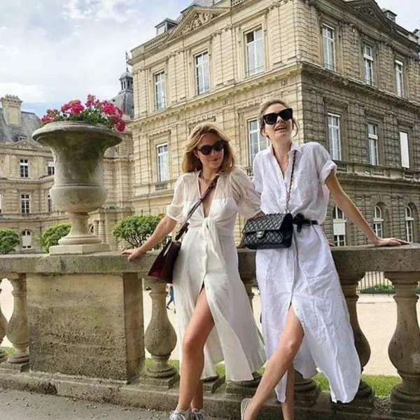 รูปภาพหน้าปกบทความ:Holiday Looks ไอเดียใส่ 'เดรสยาวโทนสีขาว สีครีม' แต่งไปเที่ยวหน้าร้อน สไตล์สาวสาย ฝ.