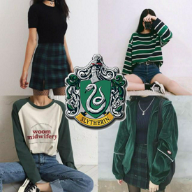 รูปภาพหน้าปกบทความ:เด็กบ้านงู เข้ามาดูด่วน ๆ มาแต่งตัวตามเหล่ามักเกิ้ล Casual Look ธีม 'บ้านฮอกวอตส์' กันดีกว่า!! ver. สลิธีริน