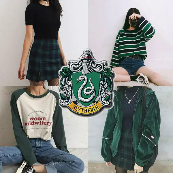 รูปภาพหน้าปกบทความ:เด็กบ้านงู เข้ามาดูด่วน ๆ มาแต่งตัวตามเหล่ามักเกิ้ล Casual Look ธีม 'บ้านฮอกวอตส์' กันดีกว่า!! ver. สลิธีริน