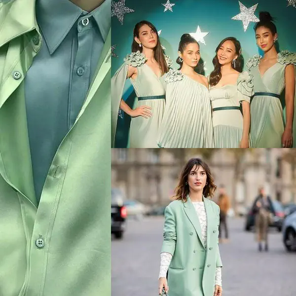 รูปภาพหน้าปกบทความ:ตามกระแสเทรนด์สี 'ชุดเพื่อนเจ้าสาว' Neo Mint (สีเขียวมิ้นท์) จากงานแต่ง #MewSaint
