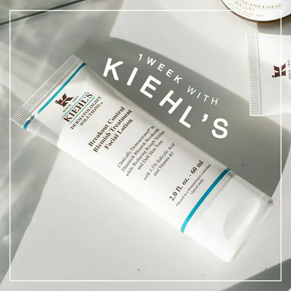 รูปภาพหน้าปกบทความ:รักษาสิว 1 อาทิตย์ด้วย Kiehl’s มาดูกันว่าสิวหายไปขนาดไหน