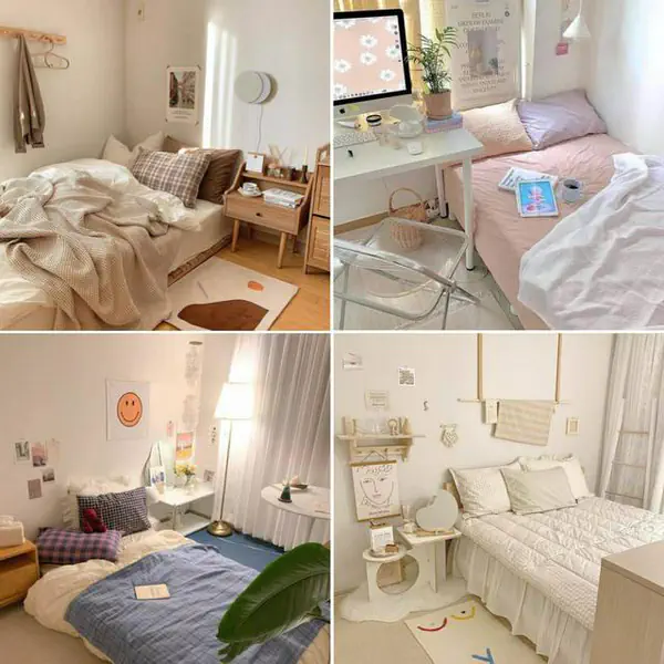 รูปภาพหน้าปกบทความ:อยากจะสิงอยู่ในห้องทั้งวัน! 50 ไอเดีย ' แต่งห้องนอน ' สไตล์เกาหลี โทนสีละมุน ดูผ่อนคลายน่านอนสุดๆ