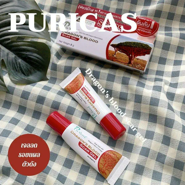 รูปภาพหน้าปกบทความ:รีวิว Puricas Dragon's Blood Scar Gel เจลลดรอยแผลจางไวทันใจ