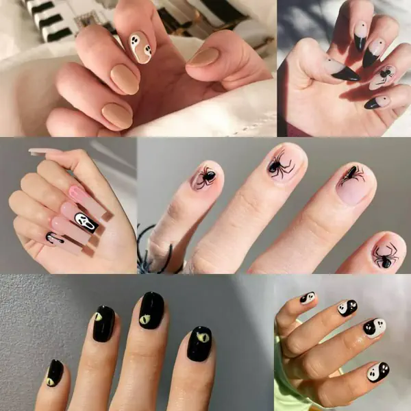 รูปภาพหน้าปกบทความ:รวม 50 ไอเดียลายเล็บ " ฮาโลวีนสไตล์มินิมอล " เรียบง่ายแต่ลึกลับน่าค้นหา 👻