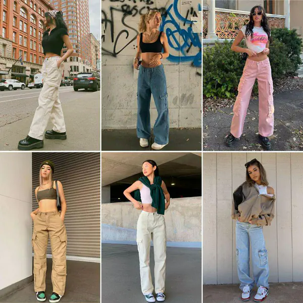 รูปภาพหน้าปกบทความ:สายแฟห้ามพลาด! รวม 50 ไอเดียแฟชั่นกางเกงช่าง (Cargo Pants) แมตช์ลุคสาวเท่ๆ คูลๆ 📌