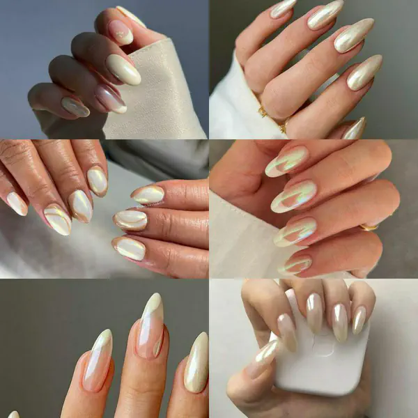 รูปภาพหน้าปกบทความ:เล็บสีวานิลลา Vanilla Chrome หวานเปล่งประกาย ละมุนเรียบหรู