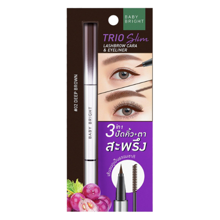 รูปภาพสินค้า:Baby Bright Trio Slim Lashbrow Cara & Eyeliner