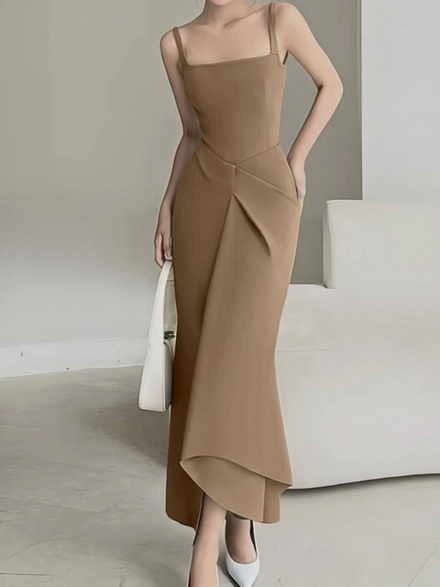 รูปภาพสินค้า:Lovito Brown Dress