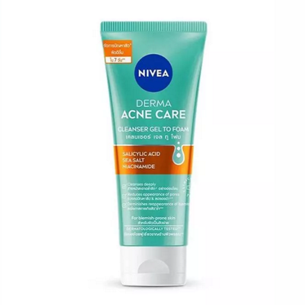 รูปภาพสินค้า:Nivea Derma Acne Care Cleanser Gel To Foam