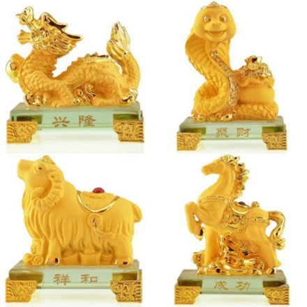 รูปภาพสินค้า:รูปปั้นเรซิ่น 12 นักษัตร - มงคลจีน 99