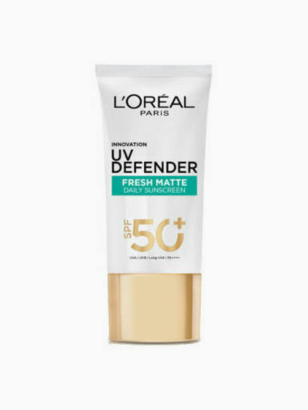 รูปภาพสินค้า:L'oreal paris uv defender spf50+ pa++++ long uva matte & fresh