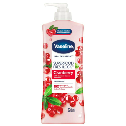 รูปภาพสินค้า:vaseline super food freshlock cranberry lotion